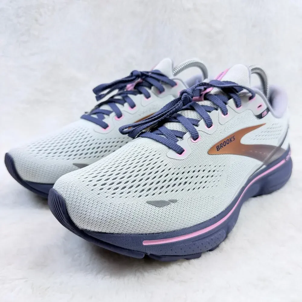 Brooks Ghost 15 Womens Running Shoes Spa Blue Neo Pink Size 10 Athletic Shoe
